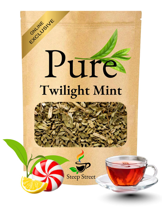 Twilight Mint Pure | Loose-Leaf Herbal Tea | Caffeine-Free | 3 oz